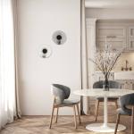 LED nástenné svietidlo 23077, číre, sklo, Ø 28 cm, 3000 K