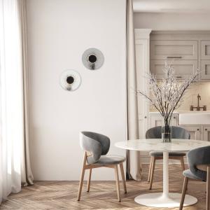 LED nástenné svietidlo 23077, číre, sklo, Ø 28 cm, 3000 K