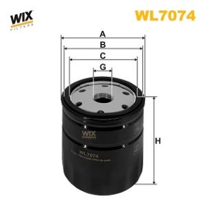WIX FILTERS Olejový filter WL7074
