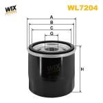 WIX FILTERS Olejový filter WL7204