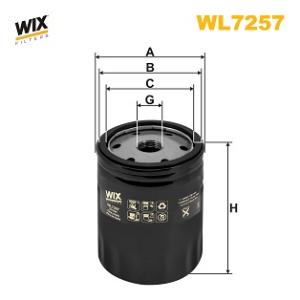WIX FILTERS Olejový filter WL7257