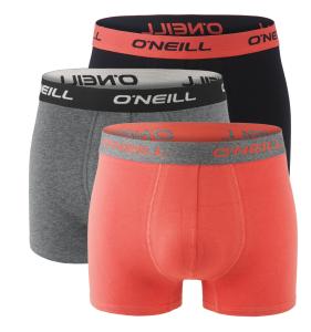 O`NEILL - boxerky 3PACK coral dark gray & black combo - limitovana edicia