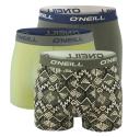 O`NEILL - boxerky 3PACK lime grape leaf combo - limitovana edicia