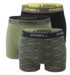 O`NEILL - boxerky 3PACK multi logo black & deep lichen combo - limitovana edicia