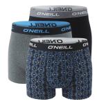 O`NEILL - boxerky 3PACK multi peru black & gray combo - limitovana edicia