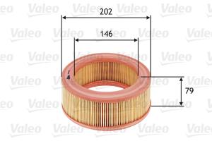 VALEO Vzduchový filter 585642