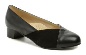 De plus 9818-K-3060 čierne dámske nadmerné lodičky šírka K EUR 44