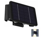 Greenlux LED Solárne nástenné svietidlo 4xLED/1,5W/3,7V IP54 čierna