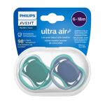 AVENT Cumlík ultra air modrá/zelená 6 - 18 m chlapec 2 ks