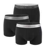 TOMMY HILFIGER - boxerky 3PACK classic TH series black with dark ash & antique silver metallic waist v darčekovom balení