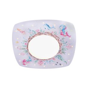LED stropné svietidlo morské panny, 58 cm, farebné, MDF drevo