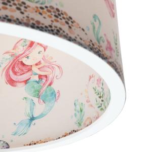 Závesné svetlo 25/40 morské panny, Ø 38 cm, farebné, E27