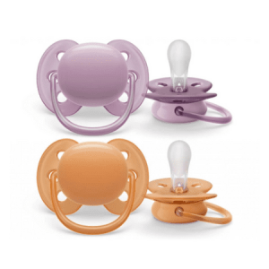 AVENT Cumlík ultra soft premium ružová/oranžová 6 - 18 m dievča 2 ks
