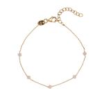 Alisia Pozlátený náramok s čírymi kryštálmi AL879-Oro-Bianco