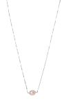 Alisia Pôvabný strieborný náhrdelník s pravou perlou AL3706-Argento