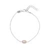 Alisia Nežný strieborný náramok s pravou perlou AL3707-Argento