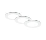 Brilo Brilo - SADA 3x LED Kúpeľňové podhľadové svietidlo LED/4W/230V IP44 biela