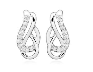 Silver Cat Strieborné náušnice s kubickými zirkónmi SC549