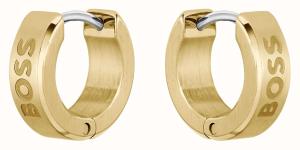 Hugo Boss Nadčasové pozlátené kruhy Odell 1580655