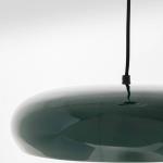 Závesné svietidlo KARE Lia, modrá farba, smaltovaná oceľ, 38 cm