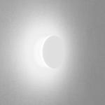 Egger LED nástenné svietidlo Orbit, biele, Ø 12,5 cm, hliník, 2 700 K