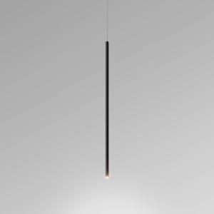 Závesné svietidlo Egger LED Spago 60 T, čierne, Ø 1,4 cm hliník