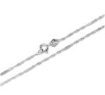 Brilio Retiazka z bieleho zlata Lambáda s doštičkami 42 cm 271 115 00248 07