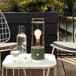 Nabíjacia stolová lampa Tala Muse Portable, zelená, hliník, E27 LED