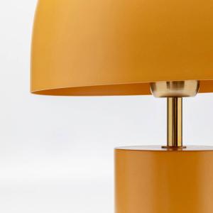 Stolná lampa KARE Loungy, oranžová, oceľ, výška 38 cm