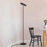 LED stojacia lampa Bever, čierna, kov, CCT, stmievateľná, 180 cm