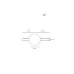 Nástenné svietidlo Garda, čierne, kov, sklo, 1 svetlo