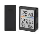 TE45 - Meteostanica s budíkom 2xAAA čierna