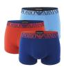 EMPORIO ARMANI - boxerky 3PACK stretch cotton azzur & matton combo z organickej bavlny - limited edition