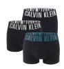 CALVIN KLEIN - boxerky 3PACK Intense power black with big mediterrane blue logo CALVIN KLEIN - limitovana edicia