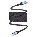 SWISSTEN Magnetický dátový kábel samonavíjací USB-C/USB-C, 1 m 71551010