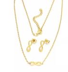 Linda`s Jewelry Sada šperkov Nekonečno GLD chirurgická oceľ IS102