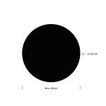 Nástenné svietidlo Aaron LED, Ø 38 cm, čierne, CCT, diaľkové ovládanie