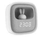LED Stmievateľná nočná lampička s budíkom BUNNY LED/1,2W/5V 3000K