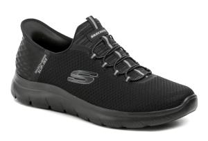 Skechers 232457-BBK čierne pánske Slip-in poltopánky EUR 46