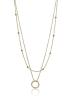Emily Westwood Štýlový dvojitý náhrdelník z pozlátenej ocele Lyric EWN24009G