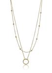 Emily Westwood Štýlový dvojitý náhrdelník z pozlátenej ocele Lyric EWN24009G
