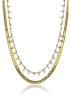 Emily Westwood Elegantný dvojitý náhrdelník z pozlátenej ocele Liana EWN24018G