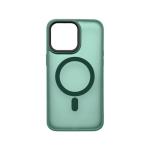Sturdo plastové puzdro iPhone 14, zelené (Magsafe Frosted)