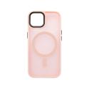 Sturdo plastové puzdro iPhone 13 Pro, ružové (Magsafe Frosted)