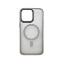 Sturdo plastové puzdro iPhone 13, sivé (Magsafe Frosted)