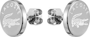 Lacoste Oceľové náušnice s krokodílom Sneak 2040058