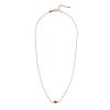 Alisia Minimalistický pozlátený náhrdelník s granátom AL4895-Oro-Granato