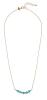 Alisia Slušivý pozlátený náhrdelník pre ženy s tyrkysom AL3867-Oro