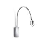 Nástenné svietidlo Banu LED s vypínačom, chróm, 30 cm