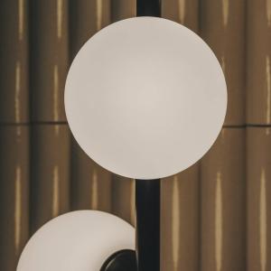 LEDS-C4 LED stojacia lampa Perlina, výška 170 cm, čierna, oceľ